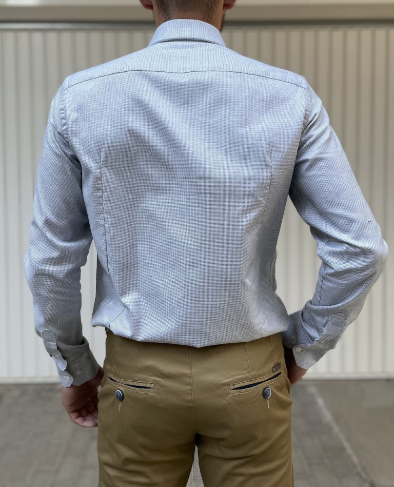 Ανδρικό φιστικί μακρυμάνικο πουκάμισο BR150139 φωτογραφία